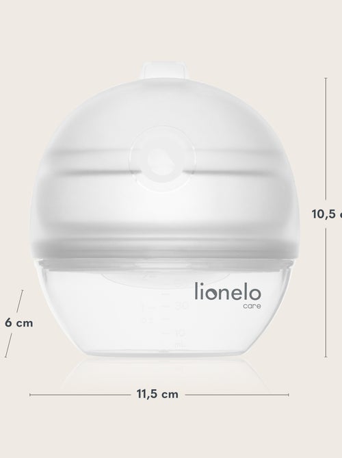 Collecteur et Tire-Lait LIONELO Milky 2en1 - 60 ml - Discret - Mains libre - Sans BPA - Kiabi