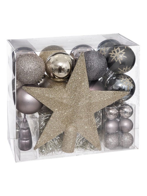 Collection de décorations pour sapin de Noël 44 pièces - Kiabi Collection de décorations pour sapin de Noël 44 pièces - Kiabi