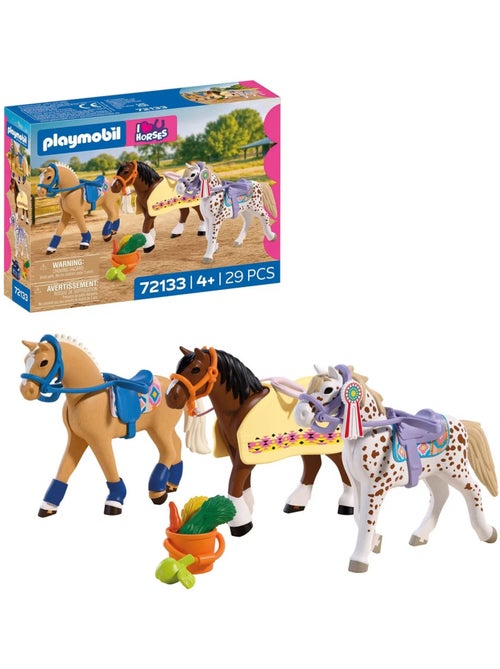 Collection De Trois Chevaux - Playmobil - Kiabi