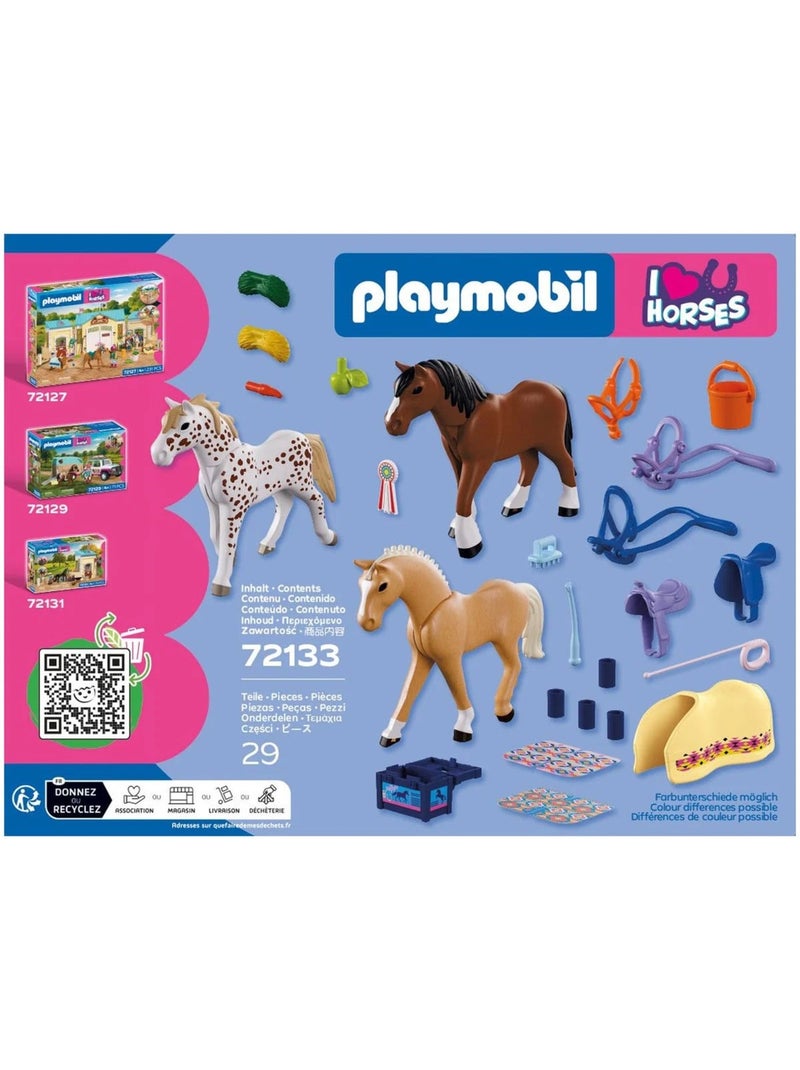 Collection De Trois Chevaux - Playmobil N/A - Kiabi