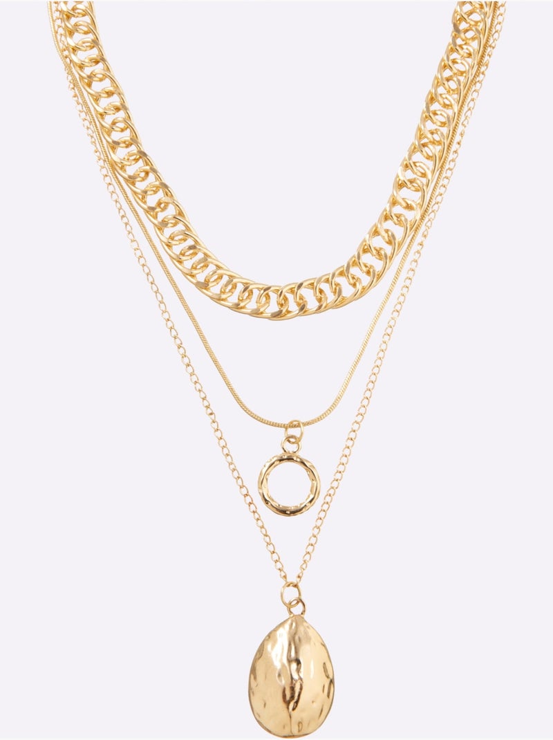 Collier Accessoire Facile à Assortir - Taille Standard - helline Doré - Kiabi