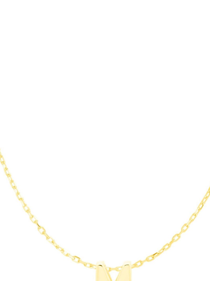 Collier, Alphabet Collier en argent 925 et zircon multicolore avec finition plaqué or jaune 18kt Doré/or - Kiabi