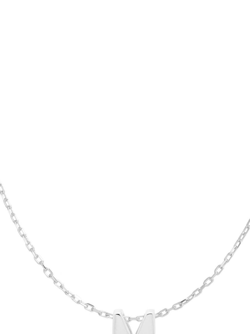 Collier, Alphabet en argent 925 rhodié Argent - Kiabi