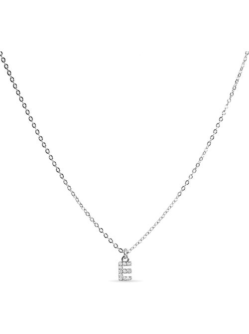 Collier Alphabet Luxenter argenté - Kiabi