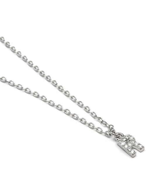 Collier Alphabet Luxenter argenté - Kiabi