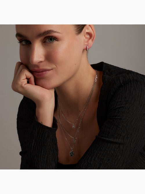 Collier Alphabet Luxenter argenté - Kiabi