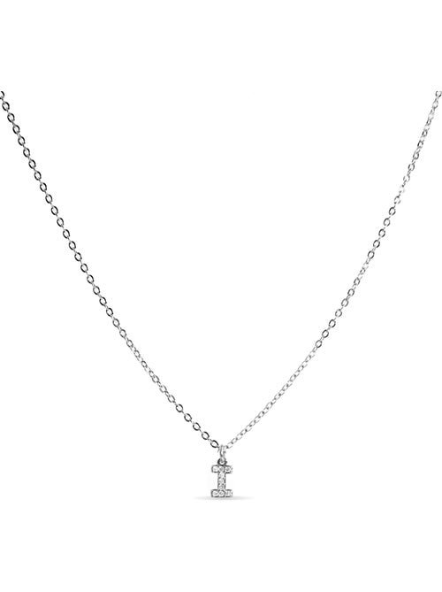 Collier Alphabet Luxenter argenté - Kiabi