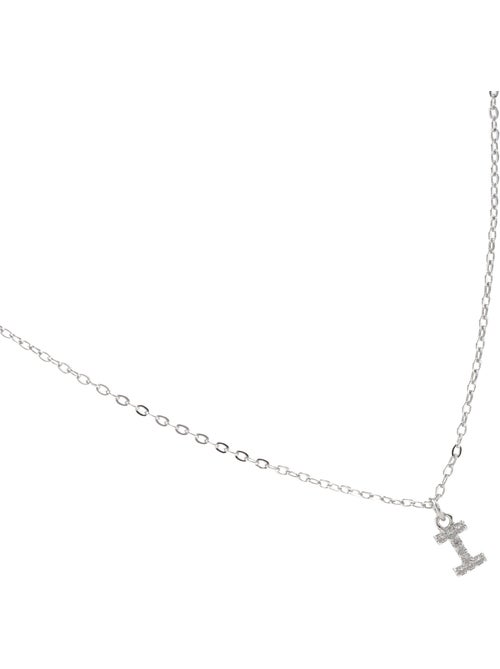 Collier Alphabet Luxenter argenté - Kiabi