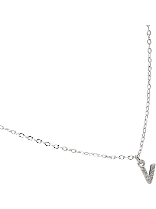 Collier Alphabet Luxenter argenté - Kiabi