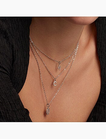 Collier Alphabet Luxenter argenté