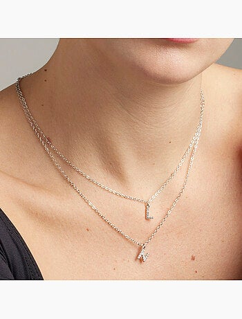 Collier Alphabet Luxenter argenté