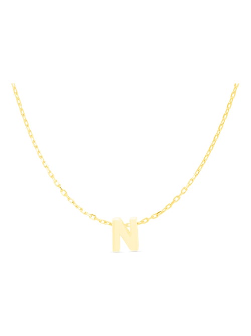 Collier Alphabet Luxenter en argent sterling 925 et or jaune 18 carats - Kiabi
