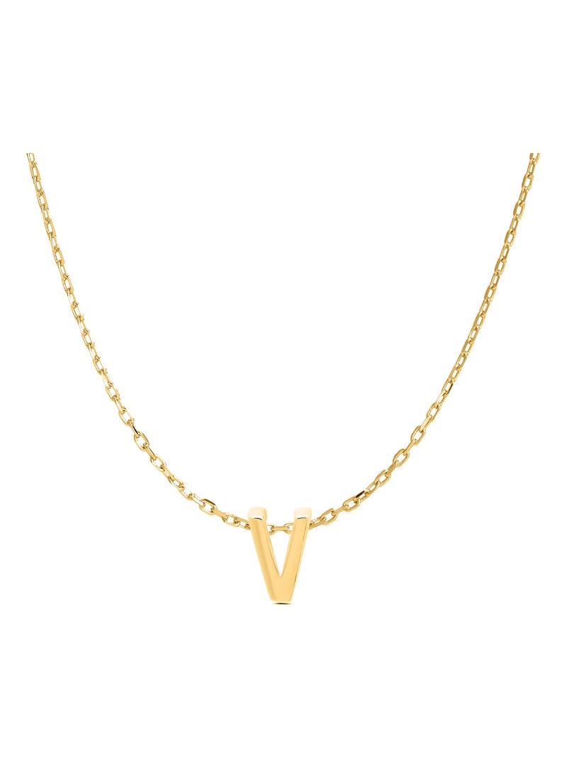 Collier Alphabet Luxenter en argent sterling 925 et or jaune 18 carats Doré/or - Kiabi