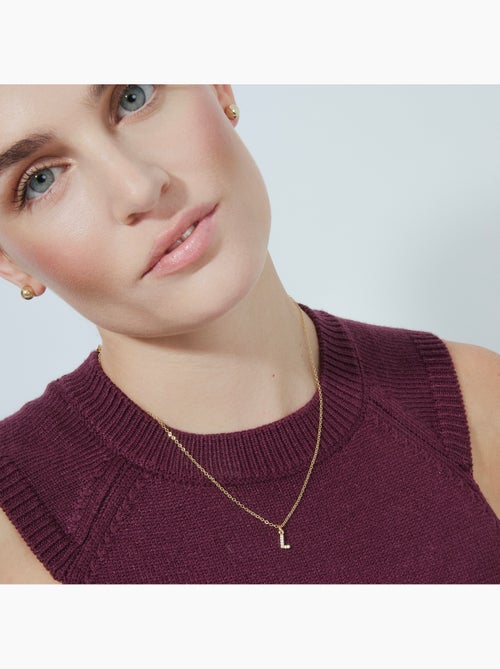 Collier Alphabet Luxenter Finition or 18k - Kiabi