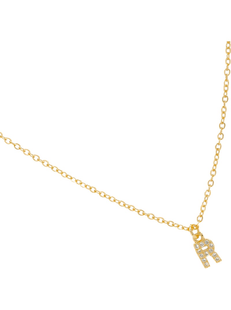 Collier Alphabet Luxenter Finition or 18k Blanc - Kiabi