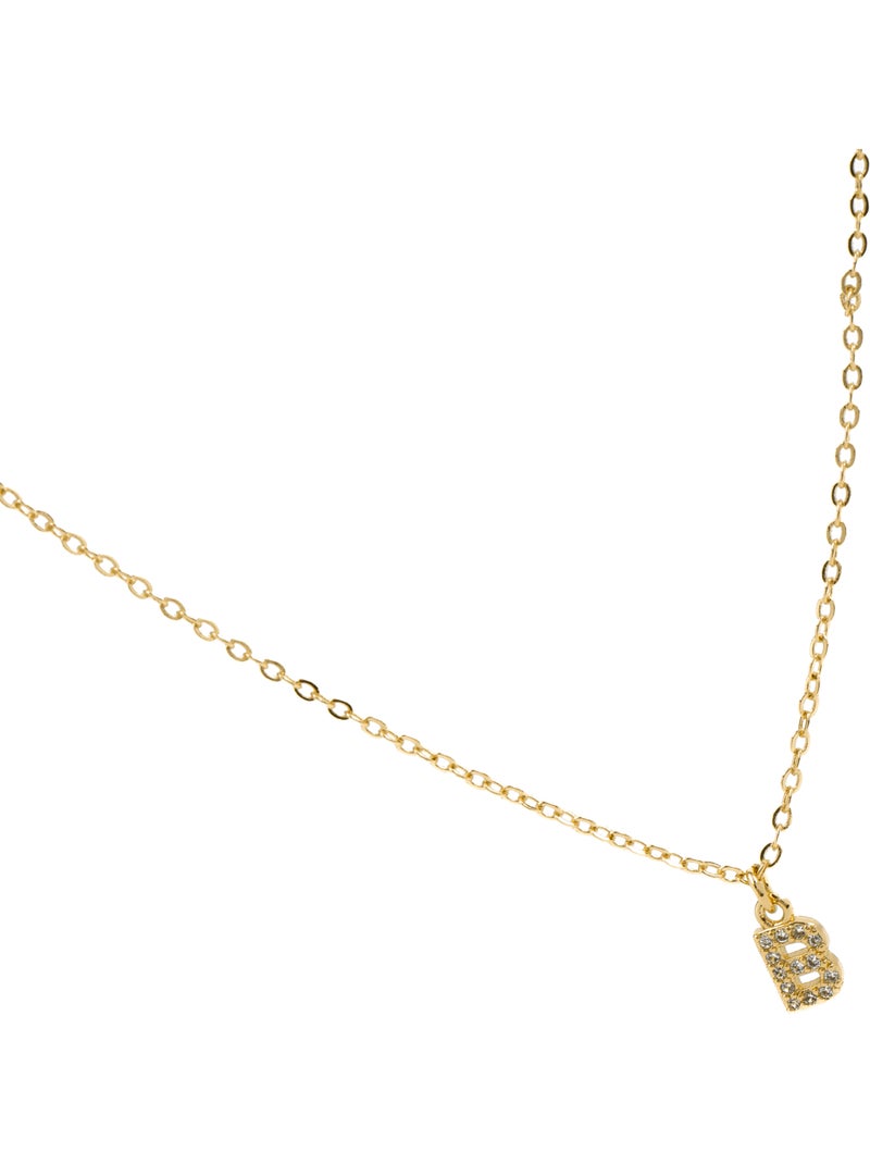 Collier Alphabet Luxenter Finition or 18k Blanc - Kiabi