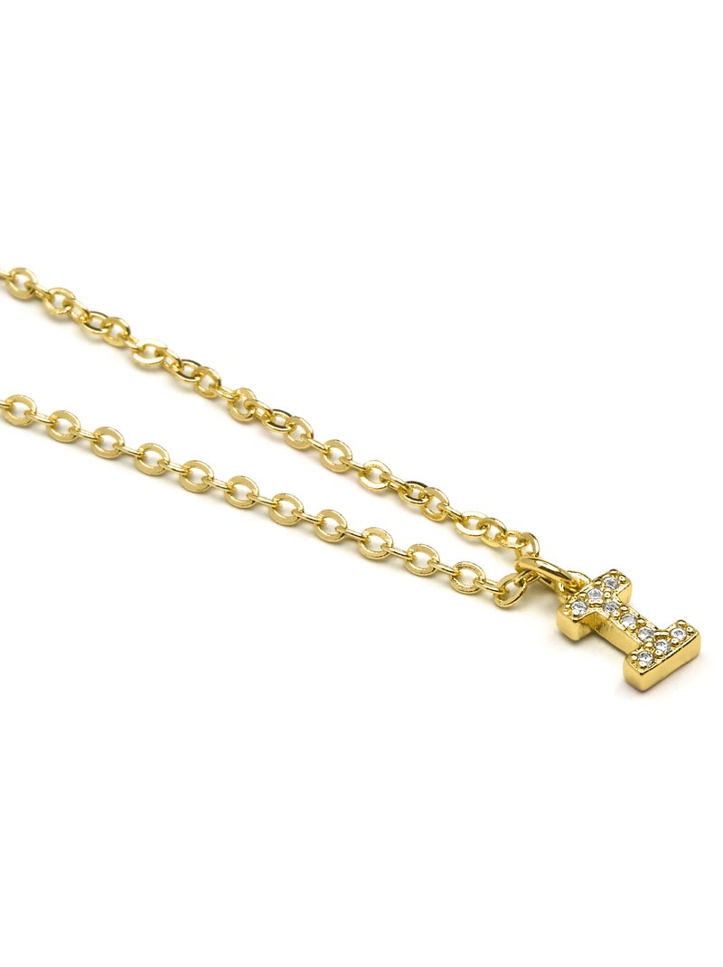 Collier Alphabet Luxenter Finition or 18k Blanc - Kiabi