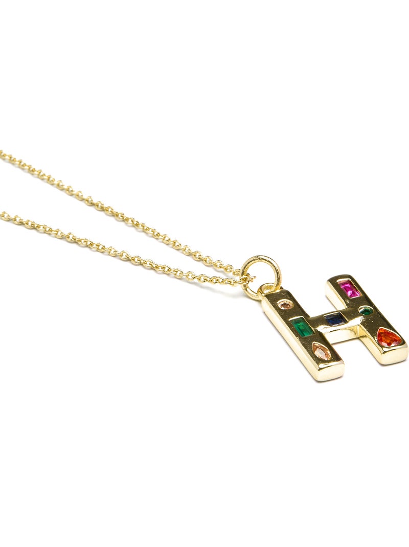 Collier Alphabet Luxenter Finition or 18k Multicolore - Kiabi