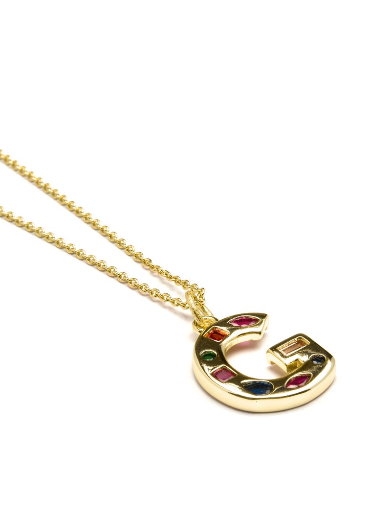 Collier Alphabet Luxenter Finition or 18k Multicolore - Kiabi