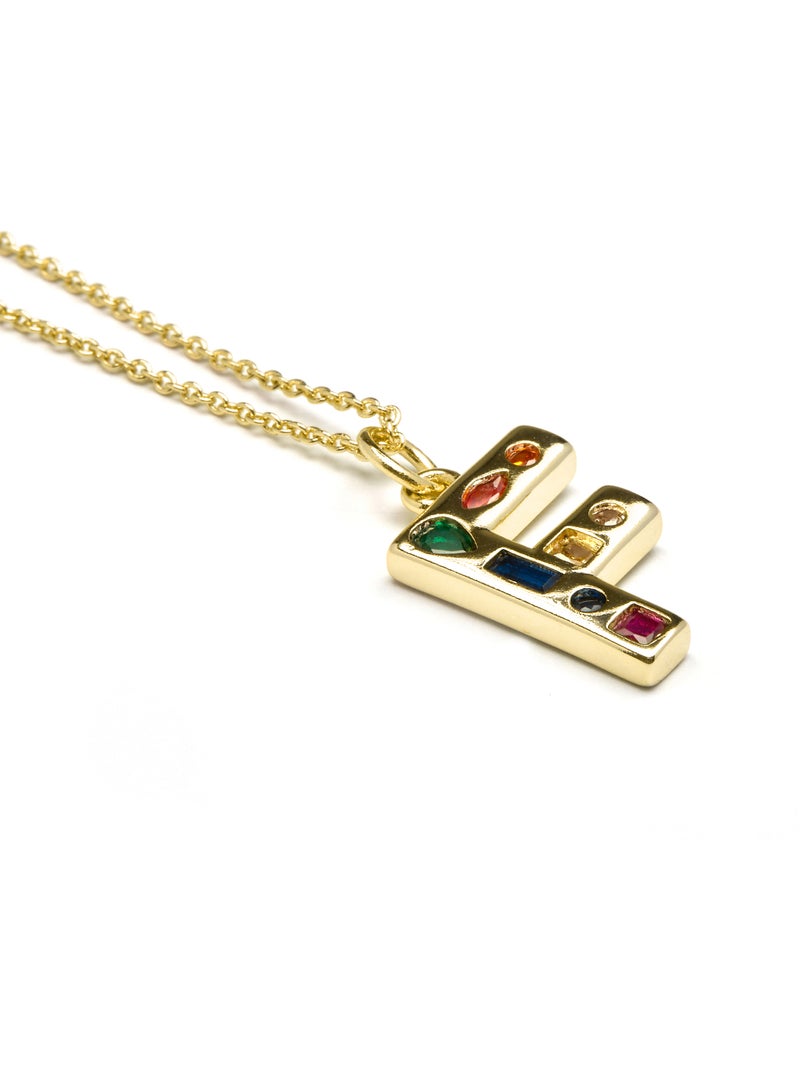 Collier Alphabet Luxenter Finition or 18k Multicolore - Kiabi