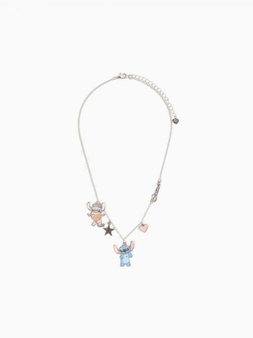 Collier avec pendentifs stitch et angel - Kiabi