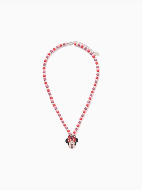 Collier avec perles et pendentif Minnie - Kiabi