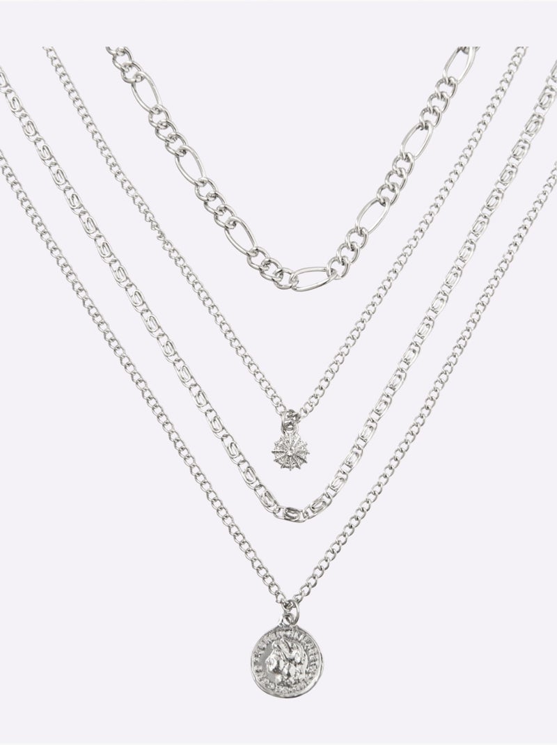 Collier Avec Rallonge - Taille Standard - helline Argent - Kiabi