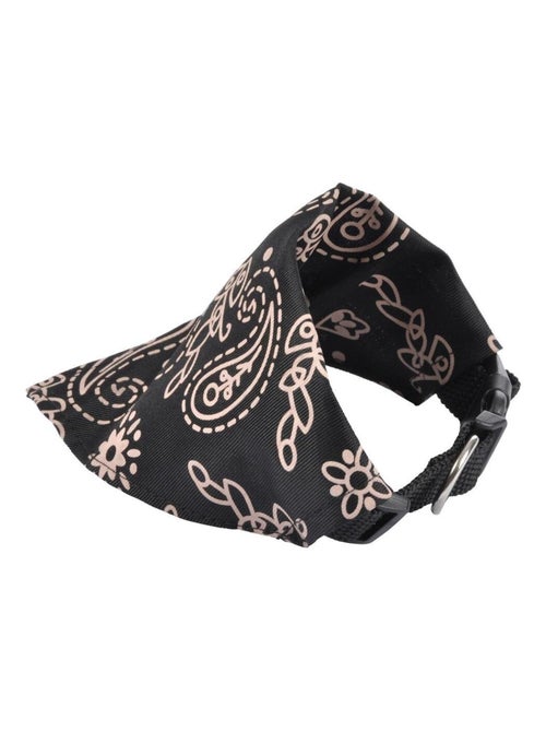 Collier bandana reglable pour chien noir - Kiabi