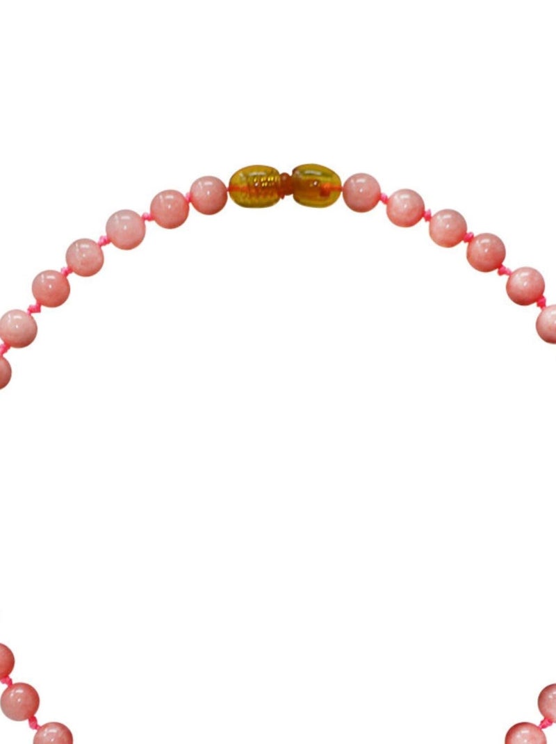 Collier Bébé - Pierres naturelles : Quartz Rose Rose - Kiabi