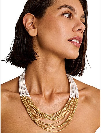 Collier bicolore