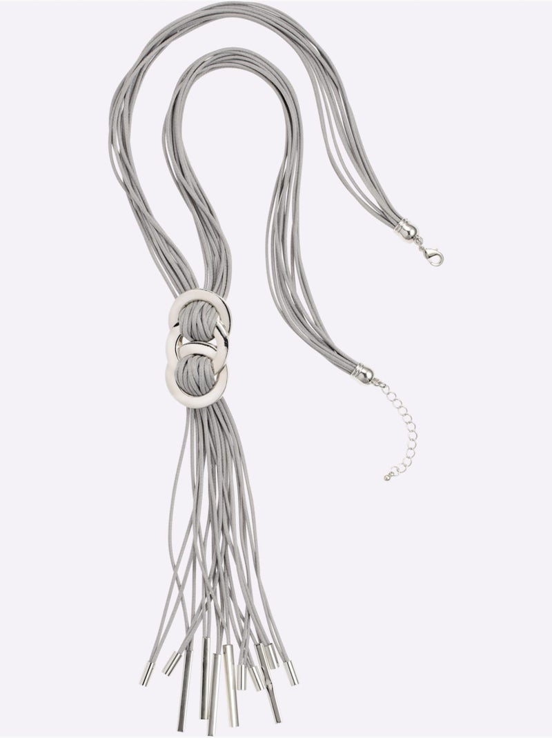 Collier Chaîne Longue Tendance - Taille Standard - Helline Argent - Kiabi