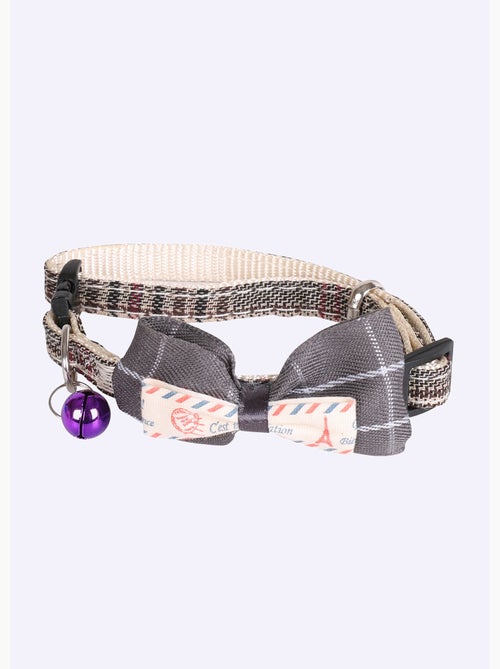 Collier chat forme n¿ud papillon et clochette - AFIBEL - Kiabi