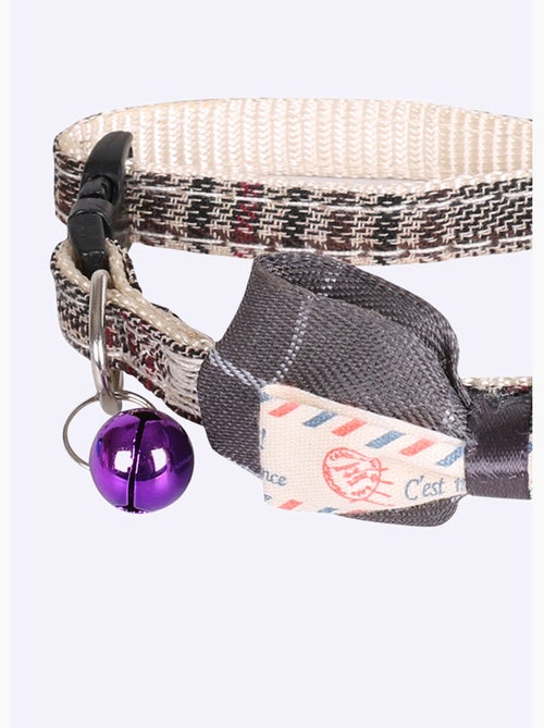 Collier chat forme n¿ud papillon et clochette - AFIBEL - Kiabi