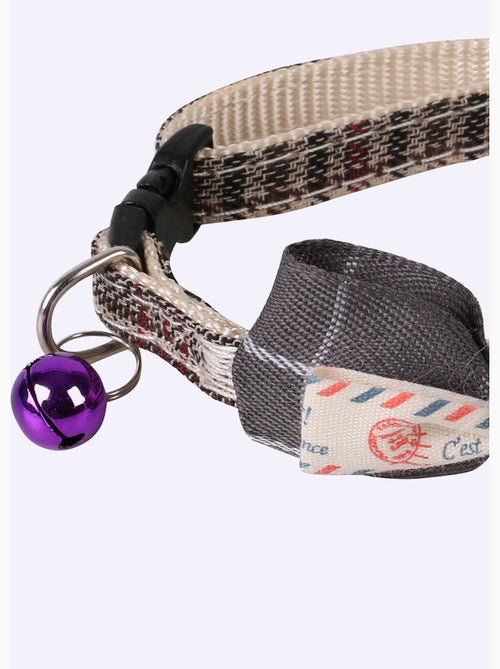 Collier chien forme n¿ud papillon et clochette - AFIBEL - Kiabi