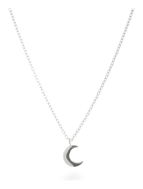 Collier  croissant en argent 925 rhodié - Kiabi