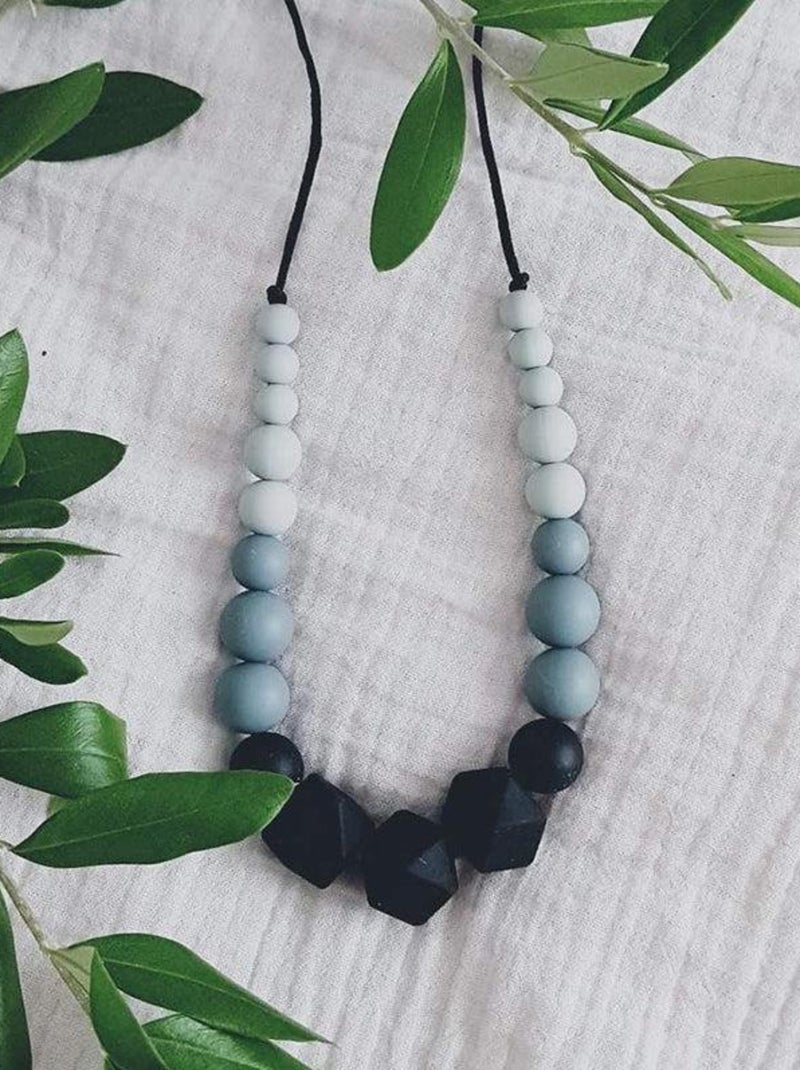 Collier d'allaitement Marie d'Hiver noir Noir Gris anthracite - Kiabi
