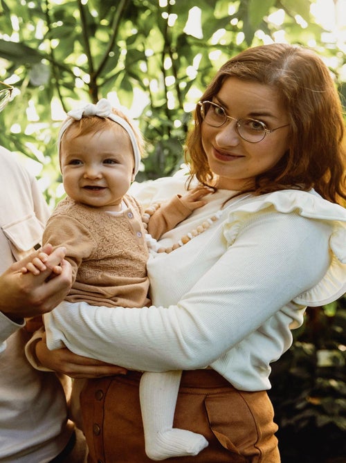 Collier d'allaitement ou de portage silicone et bois 'Naturel' - Kiabi