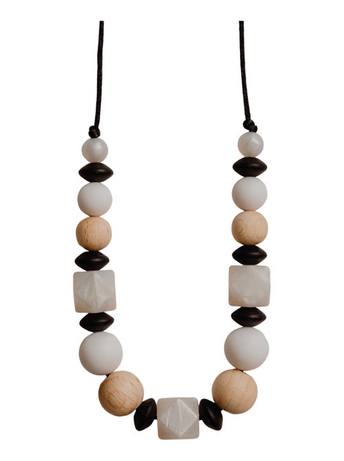 Collier d'allaitement ou de portage silicone et bois 'Wood sil' - Kiabi