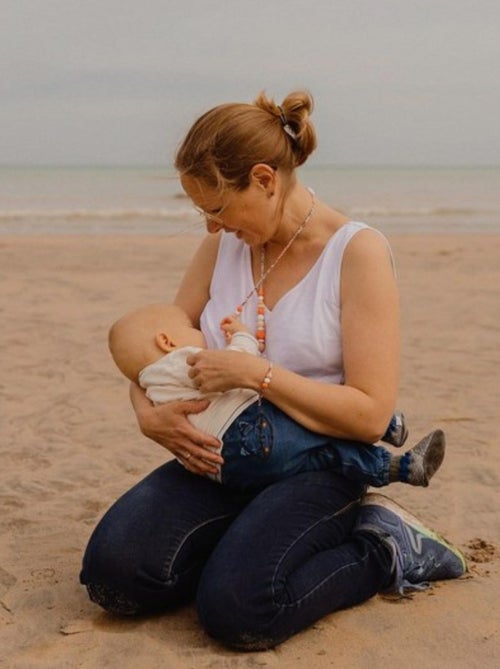 Collier d'allaitement ou de portage silicone 'Ingrid' - Kiabi