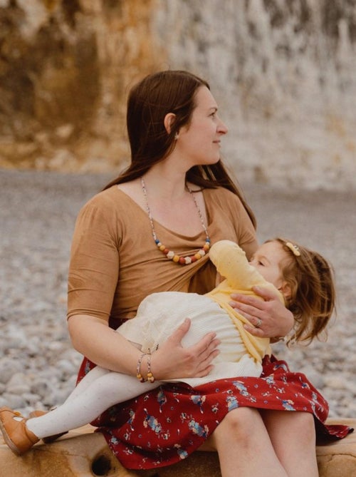 Collier d'allaitement ou de portage silicone 'Noisette' - Kiabi