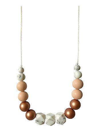 Collier d'allaitement ou de portage silicone 'Plum'