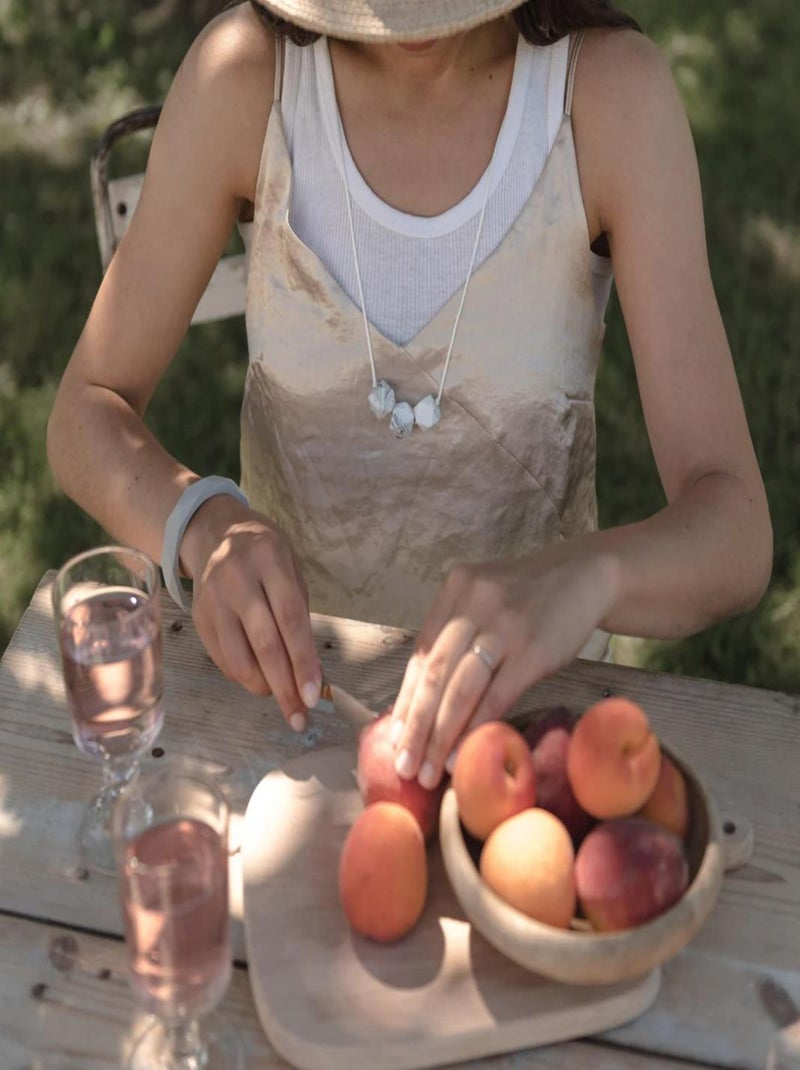 Collier d'allaitement Simple Dimple Blanc Gris - Kiabi