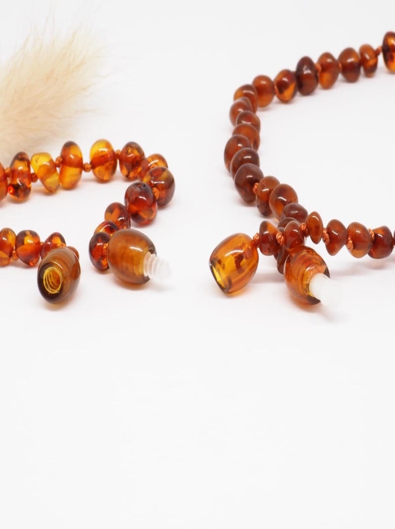 Collier d'ambre bébé Cognac - Kiabi