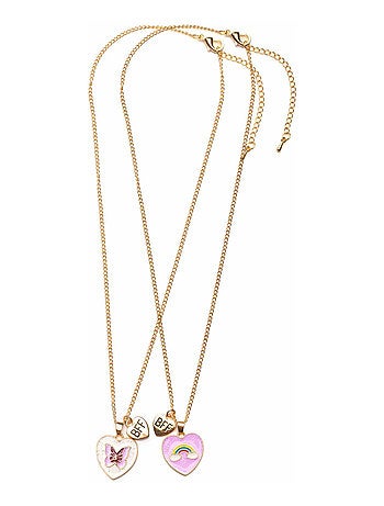 Collier d'amitié BFF duo papillon & arc-en-ciel Great Pretenders