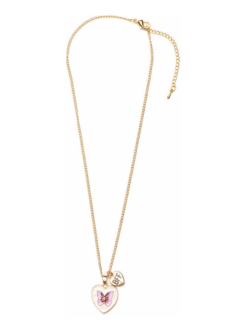 Collier d'amitié BFF duo papillon & arc-en-ciel Great Pretenders - Kiabi