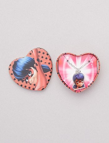 Collier dans coffret métal 'Lady Bug'