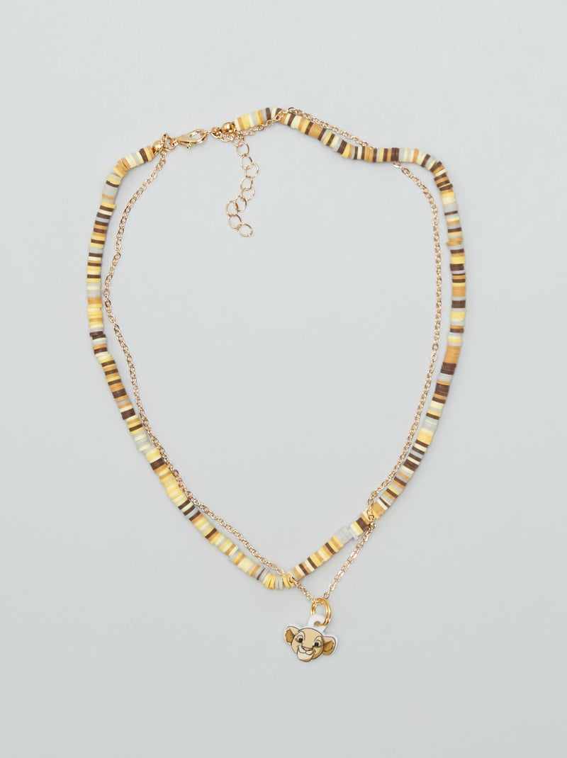 Collier de perles 'Disney' Marron - Kiabi