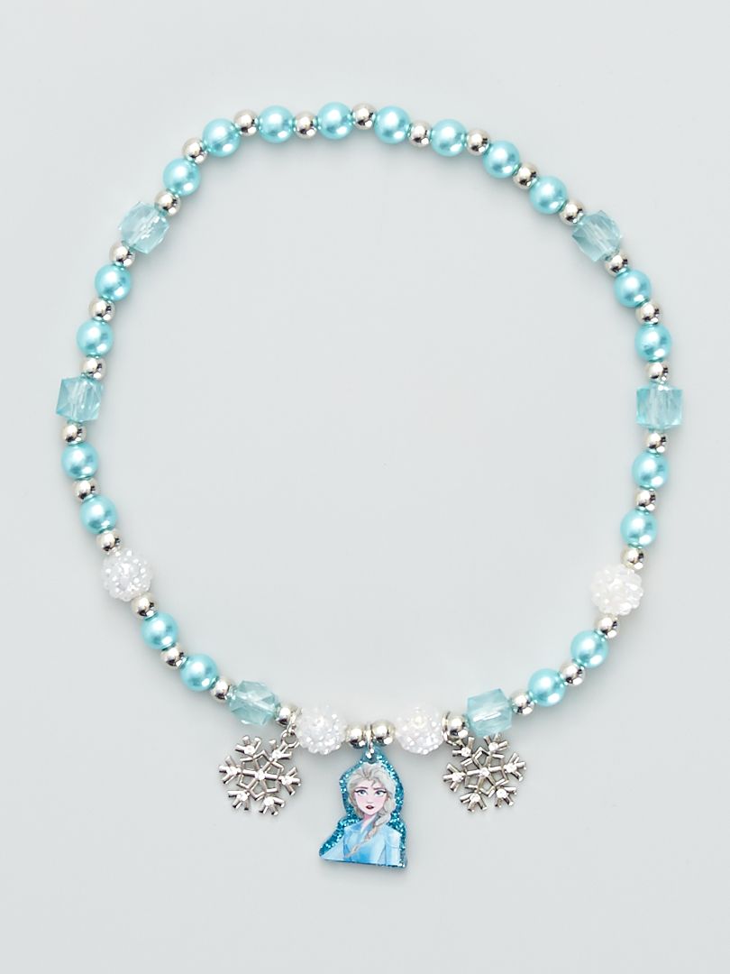 Bracelet perle avec pendentif Reine des neiges • Enfant World
