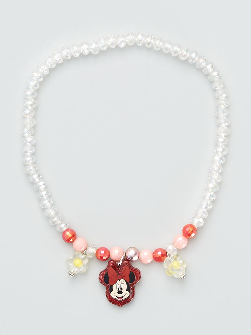 Collier de perles 'Minnie' rose - Kiabi