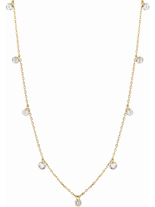 Collier de séduction Luxenter en argent 925 et zircon brillant avec finition plaquée or jaune 18k - Kiabi Collier de séduction Luxenter en argent 925 et zircon brillant avec finition plaquée or jaune 18k - Kiabi